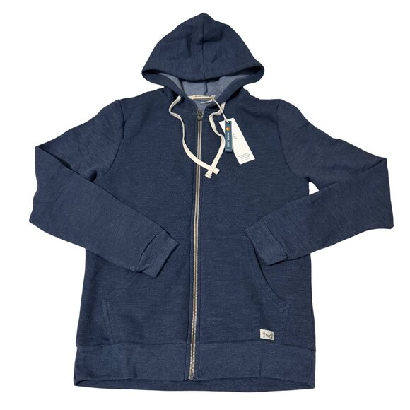 Marine Layer Navy Full-Zip Hoodie  size XS Lightweight & Soft pockets for men’s - Picture 2 of 11